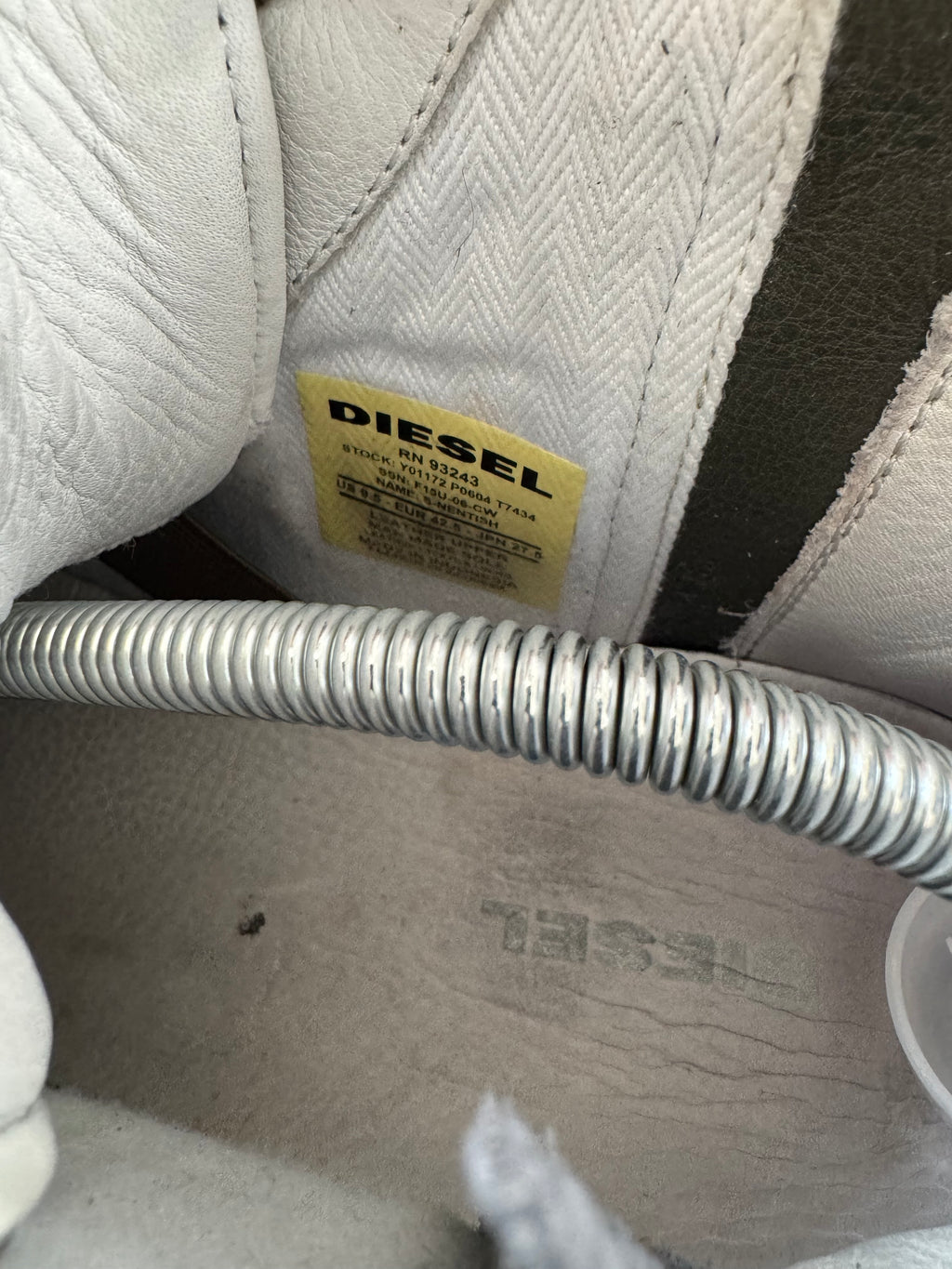 Diesel heel zip shoes