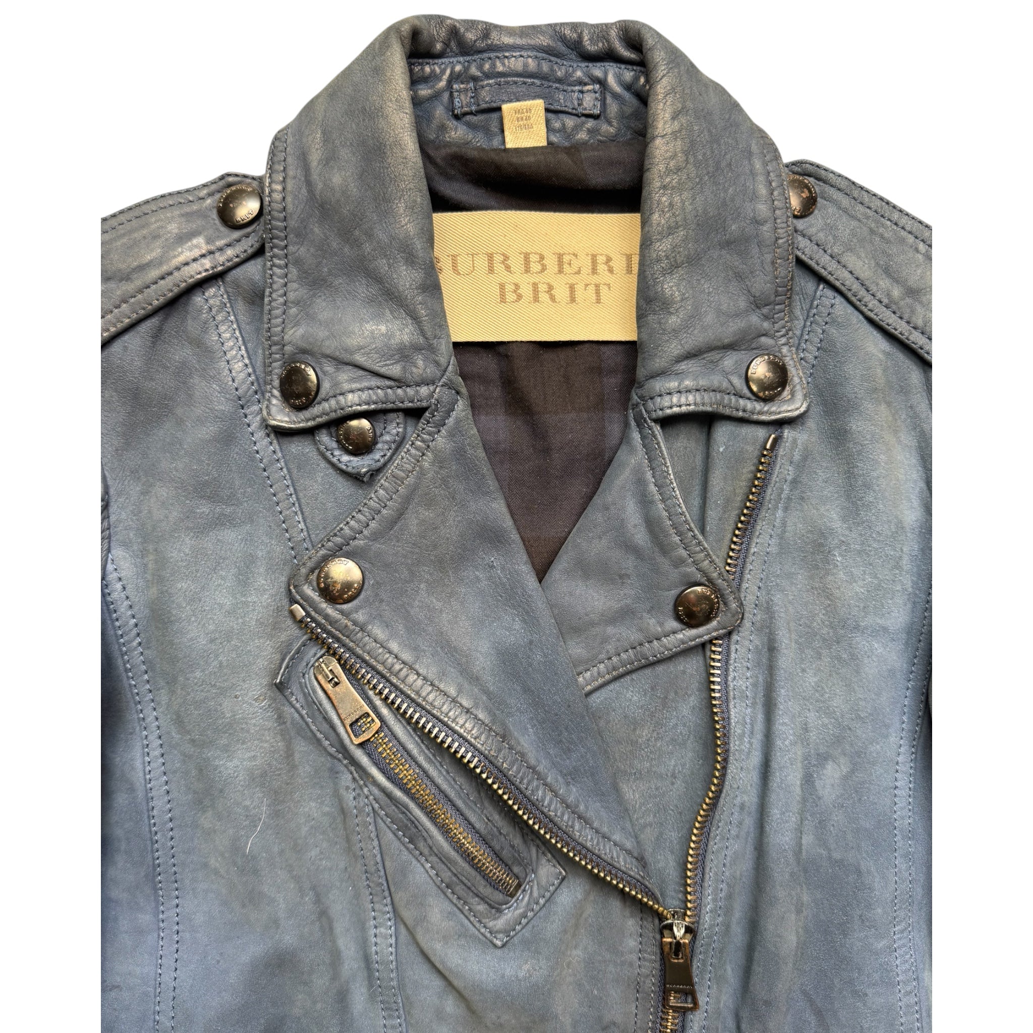 Burberry leather jacket