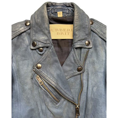 Burberry leather jacket