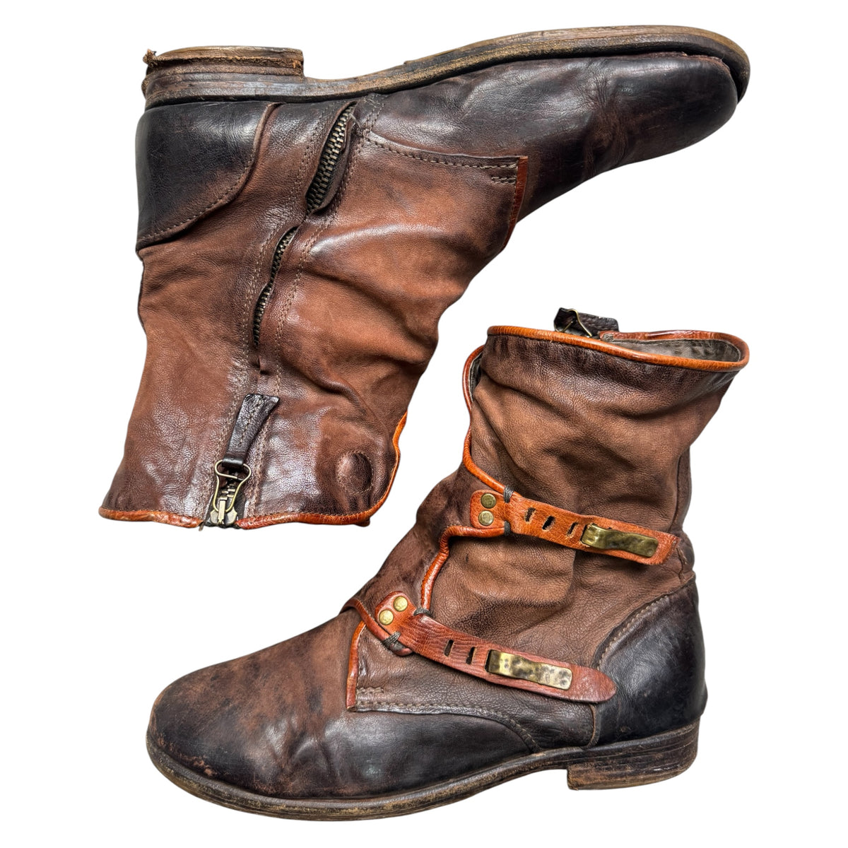 A.s.98 buckle boots
