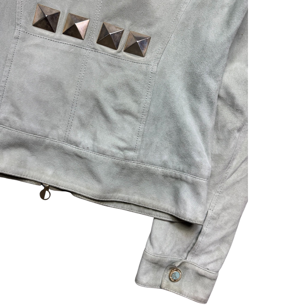Versace collection leather jacket