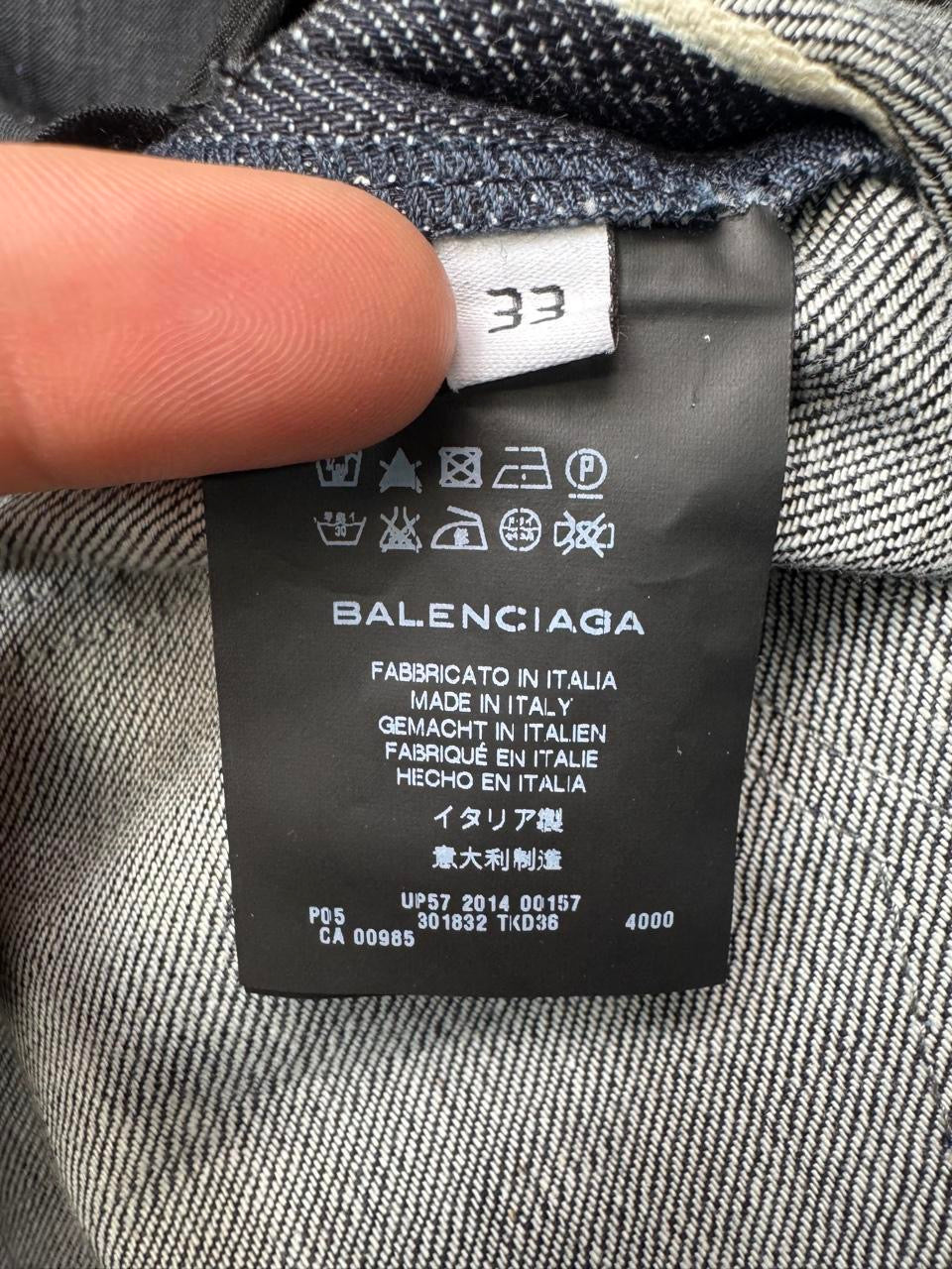 Balenciaga raw denim