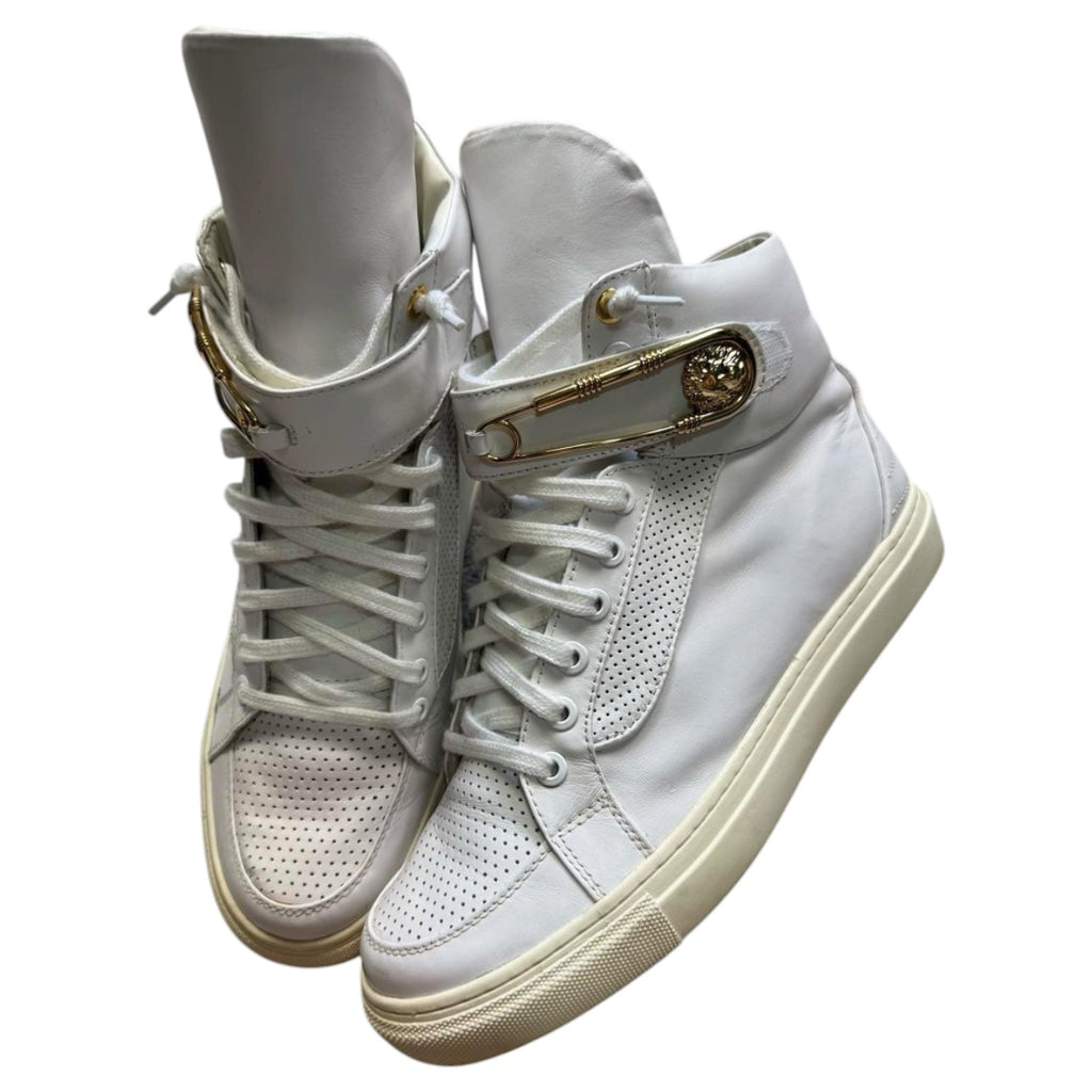 Versace safety pin shoes