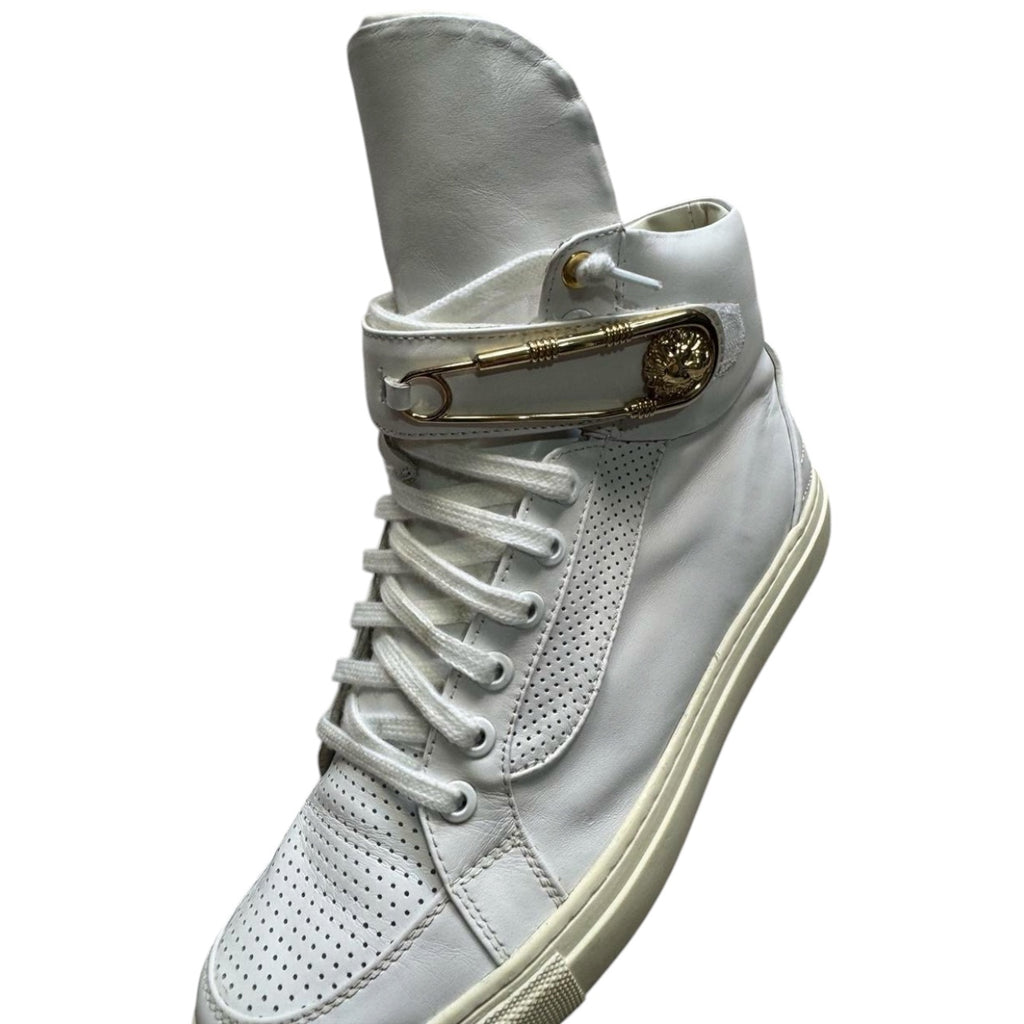 Versace safety pin shoes