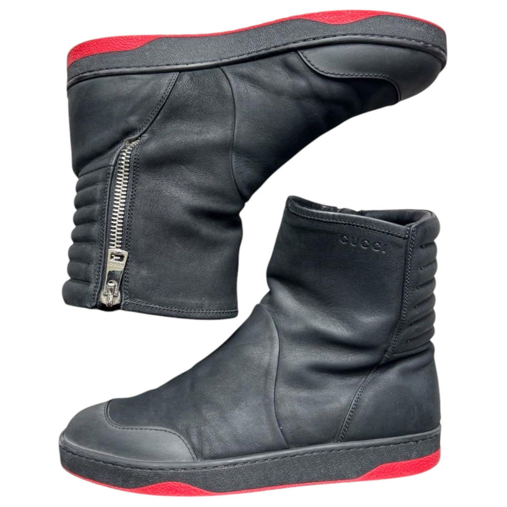 Gucci red sole boots
