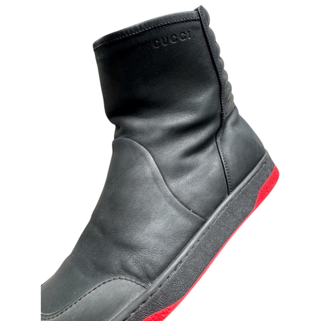 Gucci red sole boots