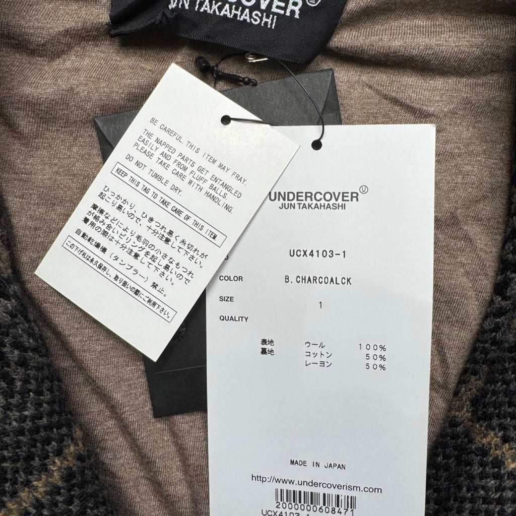undercover clock work orange knit jacket